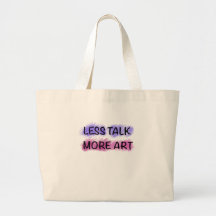 Weniger reden, mehr Kunst-Typografie-T-Shirt