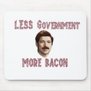 "Weniger Regierung mehr Speck-" Rand/Swanson Mousepad