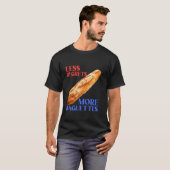 Weniger Regrets Mehr Baguettes Funny Baguette Love T-Shirt (Vorne ganz)