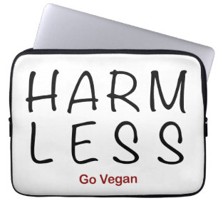 Weniger Schaden - Vegan werden Laptopschutzhülle