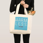 Weniger Schaden - Vegan werden (Lichtversion) Jumbo Stoffbeutel (Vorderseite (Produkt))