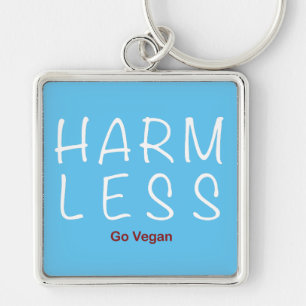 Weniger Schaden - Vegan werden (Lichtversion) Schlüsselanhänger