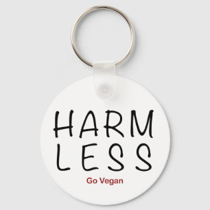 Weniger Schaden - Vegan werden Schlüsselanhänger