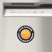 Weniger Schule mehr Basketball Magnet (In Situ (Geschirrspüler))