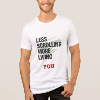Weniger Scrollen Mehr Leben Inspirierende Digitale Tri-Blend Shirt