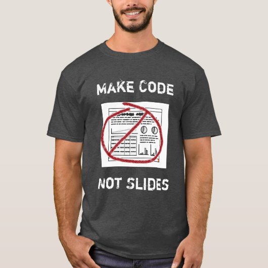 Weniger Slideware mehr Software T-Shirt (Vorderseite)
