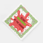 Weniger Slimy Halloween Serviette (Ecke)