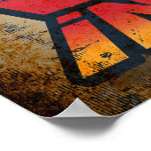 Weniger Sorge mehr Wein Poster (Ecke)