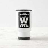 Weniger Sorge mehr Wein Reisebecher (Mittel)