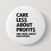 WENIGER SORGEN FÜR GEWINNE BUTTON (Vorderseite)