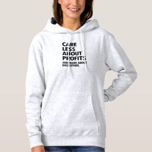 WENIGER SORGEN FÜR GEWINNE HOODIE