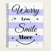 Weniger Sorgen, lächeln Sie mehr Planer (Vorderseite)
