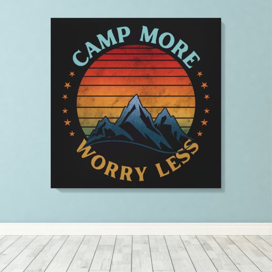 WENIGER SORGEN LEINWANDDRUCK (Insitu (Holzboden))