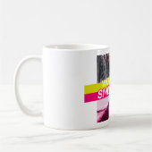 Weniger Sorgen, mehr Lächeln Kaffeetasse (Links)