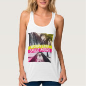 Weniger Sorgen, mehr Lächeln Tank Top (Vorderseite)