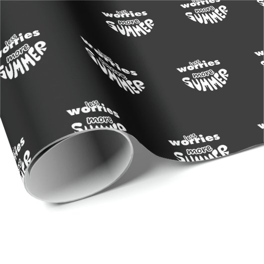 Weniger Sorgen mehr Sommer Geschenkpapier (Rolleneckpunkt)