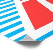 Weniger Sorgen, mehr Wein, Typografie Poster (Ecke)