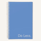 Weniger Spiral-Notebook Notizblock (Vorderseite)