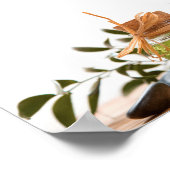 Weniger Stress bedeutet mehr Gesichtszüge, Wellnes Poster (Ecke)