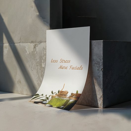 Weniger Stress bedeutet mehr Gesichtszüge, Wellnes Poster