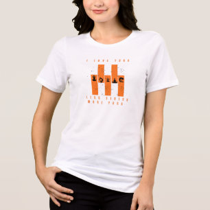 Weniger Stress Mehr Erfolg Typography T-Shirt Tri-Blend Shirt