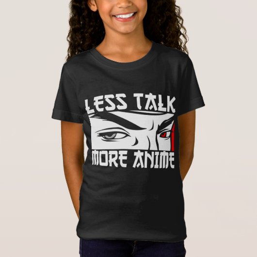 Weniger Talk Mehr Anime - Funny Anime T-Shirt (Vorderseite)