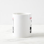 Weniger Talk mehr Chalk Gymnastik Kaffeetasse (Mittel)
