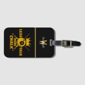 Weniger Talk mehr Sprichwort für Billardfans Gepäckanhänger (Vorderseite (Horizontal))