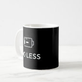 WENIGER TUN Minimaler Spruch – Einfaches Lebensdes Kaffeetasse (Vorderseite Links)