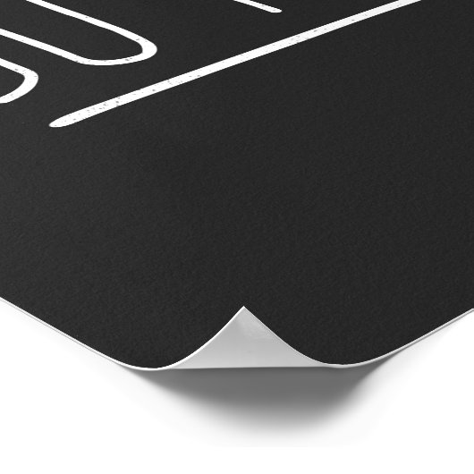 Weniger tun poster (Ecke)