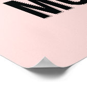 Weniger tun - rosa Anti-Inspiration Poster Slacker (Ecke)