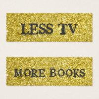 Weniger TV mehr Bücher Lesezeichen