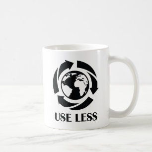 Weniger verbrauchen kaffeetasse