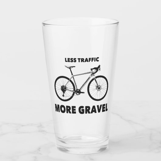 Weniger Verkehr mehr Schotter Glas (Vorderseite)