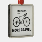 Weniger Verkehr mehr Schotter Ornament Aus Metall (Rechts)