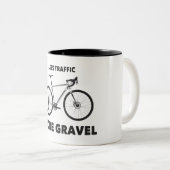 Weniger Verkehr mehr Schotter Zweifarbige Tasse (VorderseiteRechts)