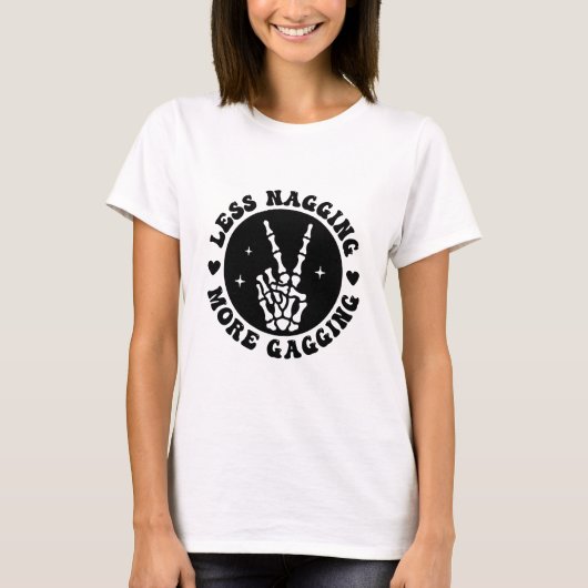 Weniger verschwenderische Spaß-Design T-Shirt (Vorderseite)