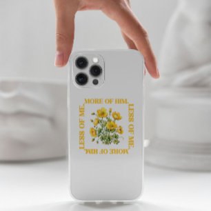 Weniger von mir. Mehr von Ihm Gelb Blumen iPhone G Case-Mate iPhone Hülle