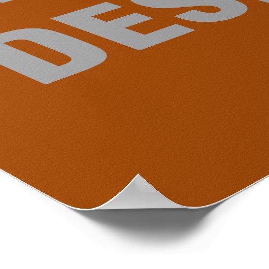 Weniger Vortrag, mehr Design-Poster Poster (Ecke)