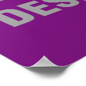 Weniger Wahnsinn, mehr Design-Poster Poster (Ecke)