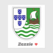 Weniger Wappen Kap Verdes (1935-1975) Aufkleber (Blatt)