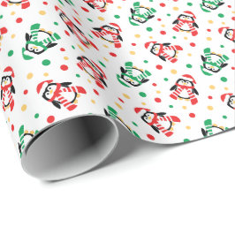 Weniger Weihnachtspenguins-niedlicher Kinder Geschenkpapier