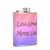 Weniger Wein mehr Wein. *Funny Gift* Flachmann (Rechts)