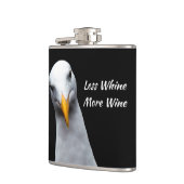Weniger Wein mehr Wein. *Funny Gift* Flachmann (Links)