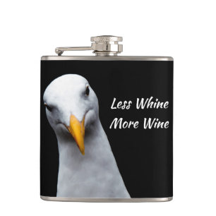 Weniger Wein mehr Wein. *Funny Gift* Flachmann