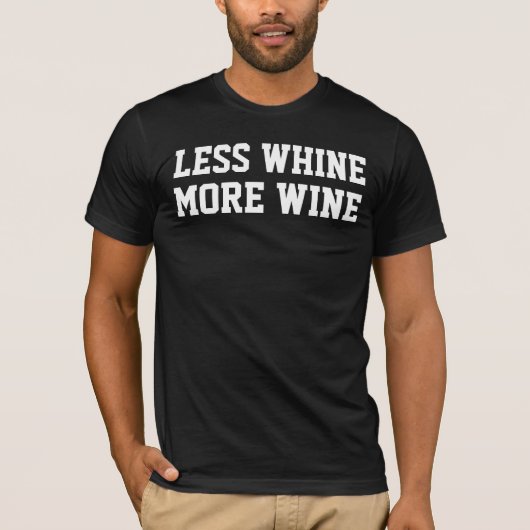 WENIGER WEISS WEIN Funny T - Shirt (Vorderseite)