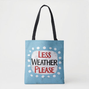 Weniger Wetter bitte auf die Tasche