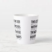 Weniger wir mit unseren Augen sehen - Blindheit Br Milchtasse (Vorderseite)