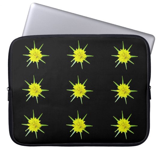 Weniger Ziegenbart Wilde Blume Laptop-Sieb Laptopschutzhülle (Vorderseite)