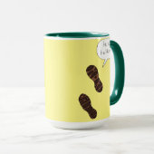 Weniger zu Fuß mehr Tasse (VorderseiteRechts)